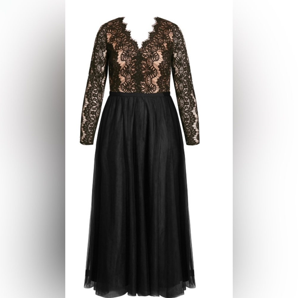 The Avenue Rare Beauty Maxi Dress Black/Size 18